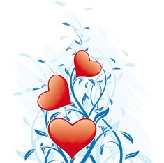 Abstract Valentine's Day hearts N2