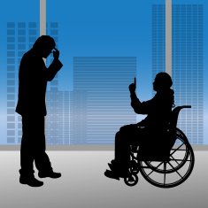 Vector silhouettes of people N271
