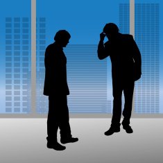 Vector silhouettes of people N272