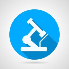 Circle vector icon for microscope N2