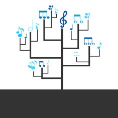 Abstract tree music