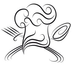 Chef Hat With Spoon And Fork N8