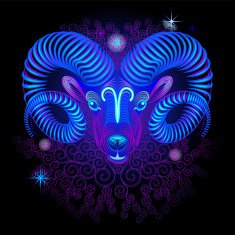 Neon signs of the Zodiac Aries N2
