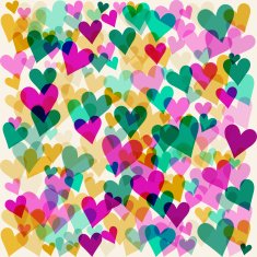 motley hearts seamless pattern for valentines day or wedding N2