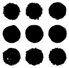 Circular Brush Stroke Set N3