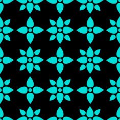 Seamless pattern with silhouettes lotus flowers N10