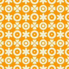 Seamless pattern with silhouettes flowers N33