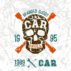 Car skull emblem N2