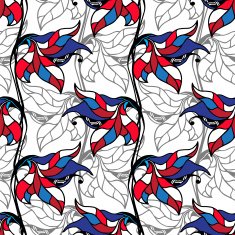 Graphic Floral pattern N5