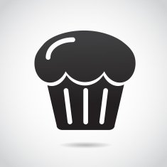 Cupcake icon isolated on white background N2