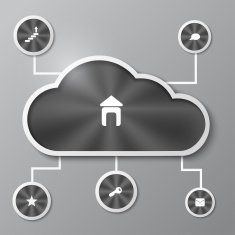 Abstract infographics background with a metallic cloud N2