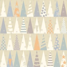 Seamless pattern with Christmas trees Vector N2