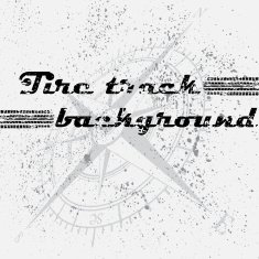 Tire track background blots