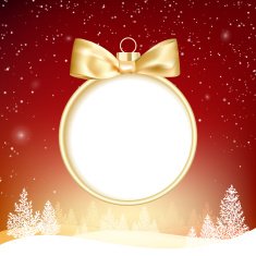 Golden christmas ball N3
