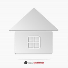 Abstract home web icon