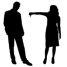Vector silhouettes of business people N128