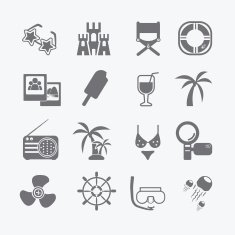 the sea set of icons
