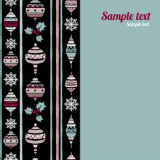 Christmas seamless boarders background N3