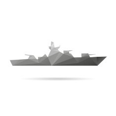 Ship abstract isolated on a white backgrounds vector illustration N4