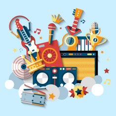 Musical instruments set