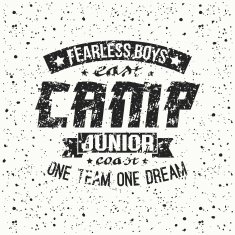 Junior sports training camp emblem