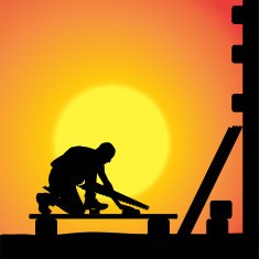 Vector silhouette of a man N1100