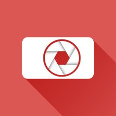 Flat camera icon