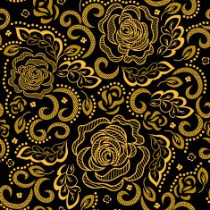 Golden floral pattern N17