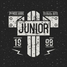 Emblem racing junior in retro style N2