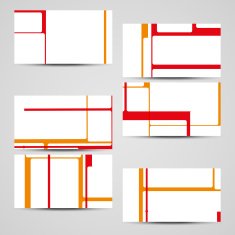 Vector business-card set for your design N135
