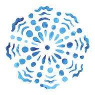 watercolor snowflake N15