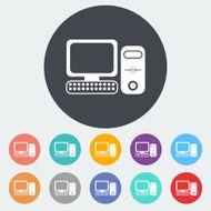 Computer flat icon 2 N4