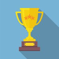 Champions Cup icon vector Trophy icon