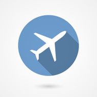 Trendy airplane icon N2