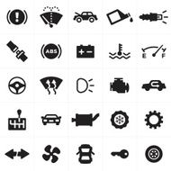 Car and Automotive Symbols Icons