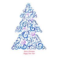 Watercolor Christmas Card N3