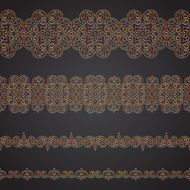 Vector seamless border in Eastern style N51