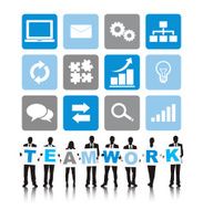 Vector of Business People and Teamwork Concept N2