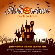 Halloween haunted house background N2