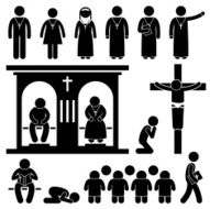 Christian Religion Tradition Church Pictogram