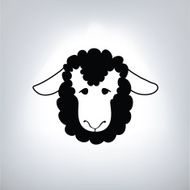 black silhouette of sheep N11