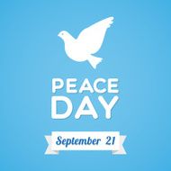 International Peace Day with dove