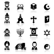 Icons set Religions