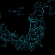 Pattern and glowing lines eps10