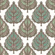 Abstract seamless pattern with leafs N2