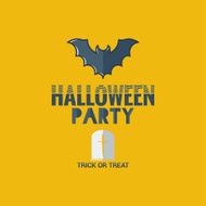 halloween party flat design background