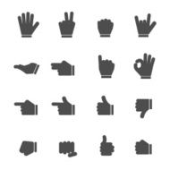 Hands Black Icons