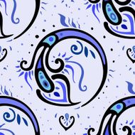 Beautiful peacock Feathers Seamless background N14