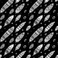 Vintage Feathers Seamless background N16