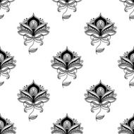 Persian paisley seamless pattern